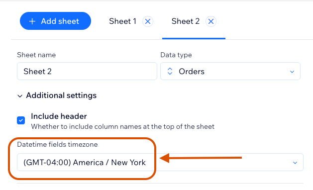 Datetime fields timezone setting