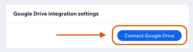 Google Drive integration button
