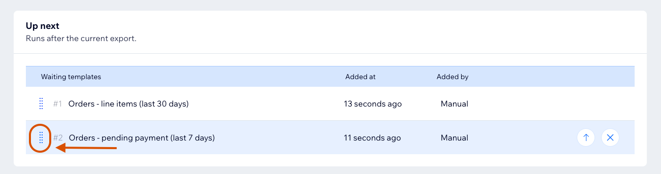 Rearranging queue