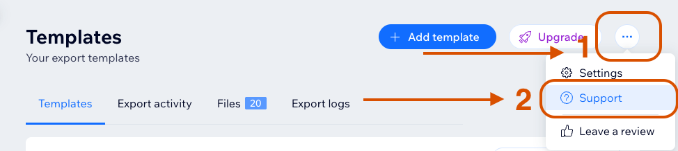 Support button